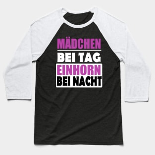 Einhorn Mädchen Geschenk lustiger Spruch Frauen Baseball T-Shirt